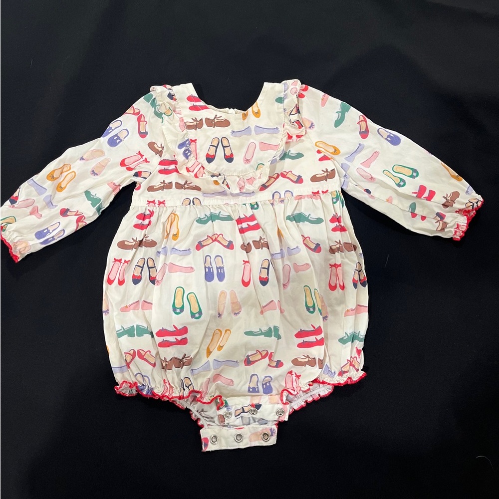 Pink Chicken Bubble  with Playful Shoe Design (worn once)